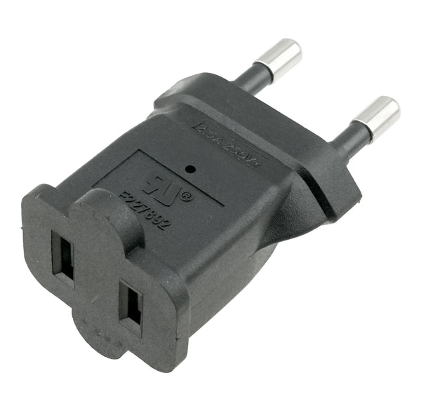 USA NEMA 1-15R to Korea KSC 8305 Plug Adapter – SIGNAL+POWER