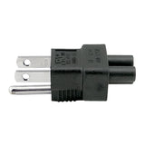 IEC C5 to USA NEMA 5-15P Plug Adapter
