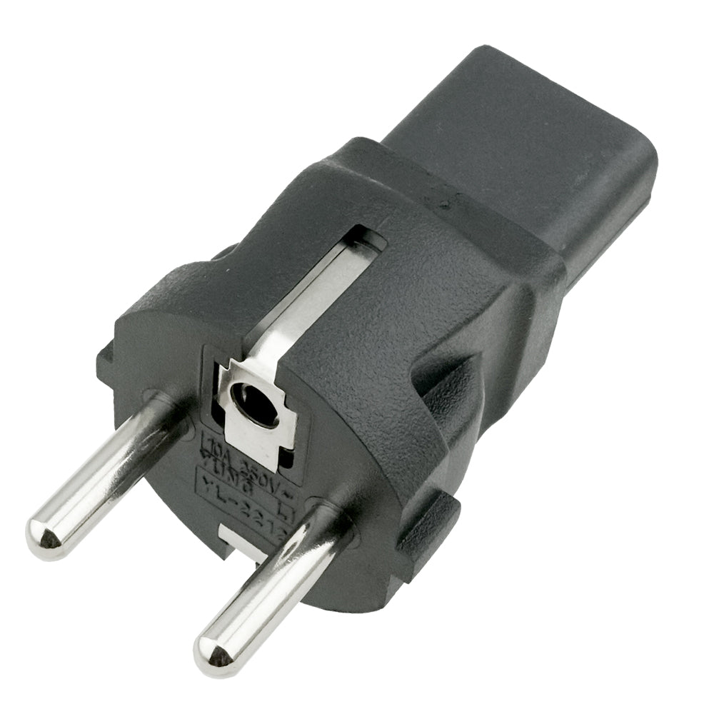IEC C13 to Europe CEE7/7 Plug Adapter