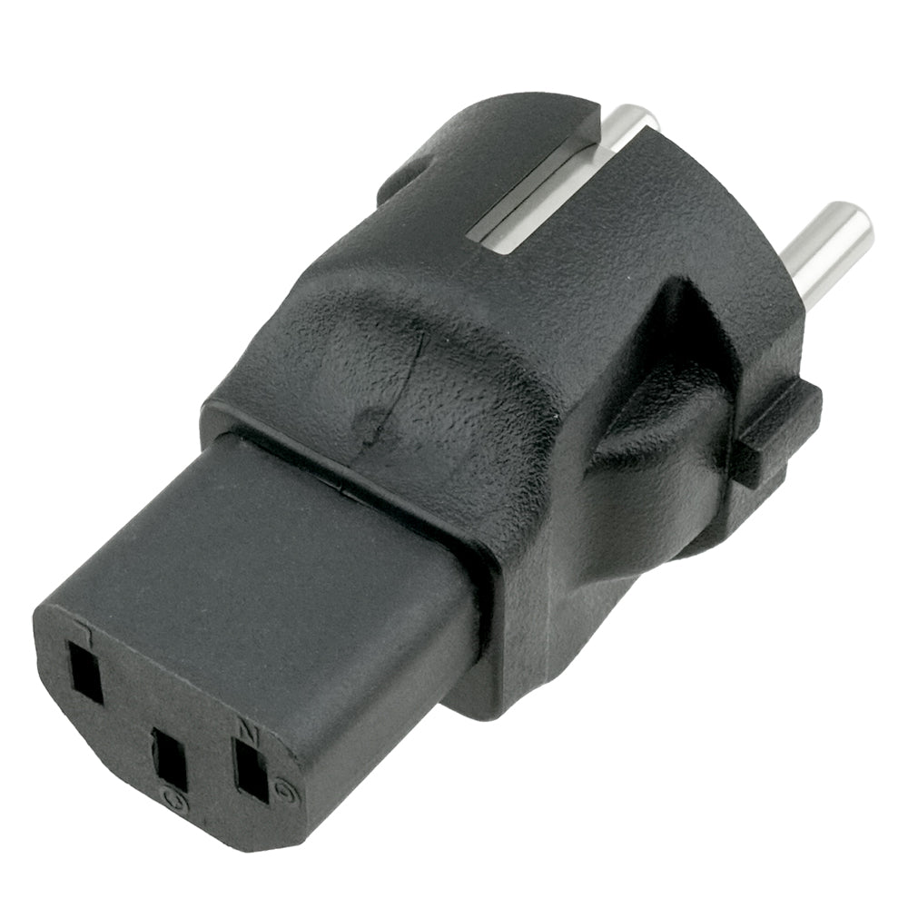 IEC C13 to Europe CEE7/7 Plug Adapter
