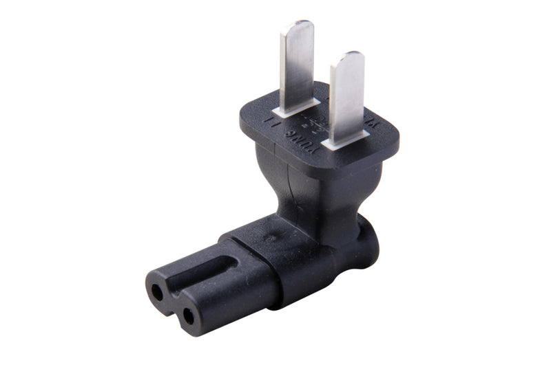 Angled IEC C7 to China GB1002 Plug Adapter 8629