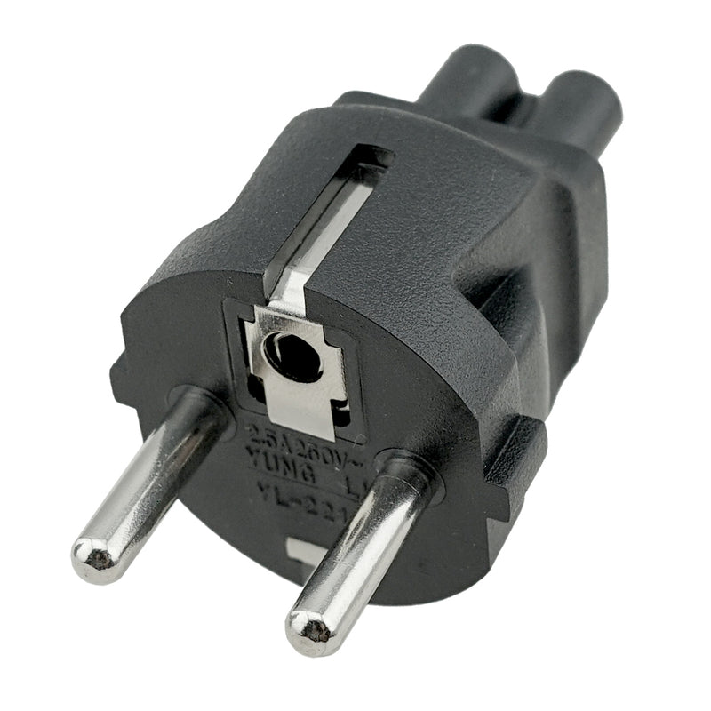 IEC C5 to Europe CEE7/7 Plug Adapter