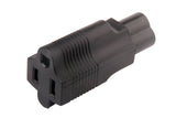 USA NEMA 5-15R to IEC C6 Plug Adapter