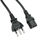 Brazil 10A NBR14136 to C13 Power Cord - 6 ft
