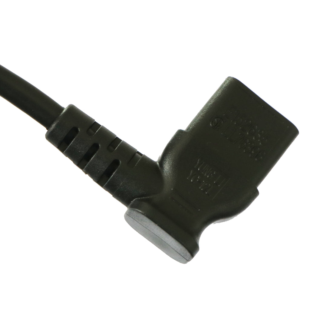 USA NEMA 5-15P to Right Angle C13 Power Cord - 6 ft