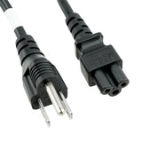 USA NEMA 5-15P to C5 Round Wire Power Cord - 6 ft