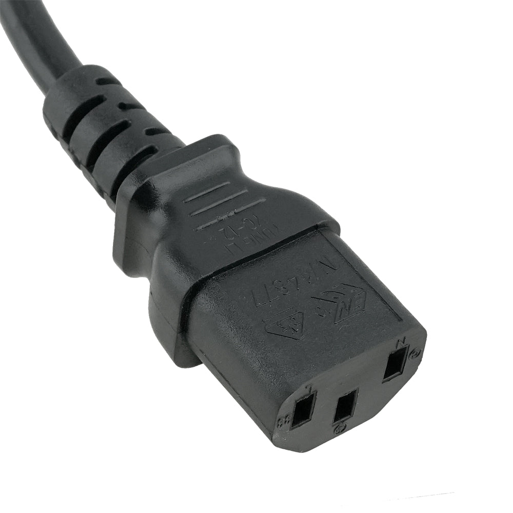 Europe Angled CEE7/7 to C13 Power Cord - 6 ft