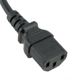 Europe Angled CEE7/7 to C13 Power Cord - 6 ft