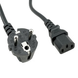 Europe Angled CEE7/7 to C13 Power Cord - 6 ft