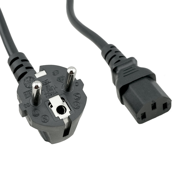 Europe Angled CEE7/16 to UK BS1363 Plug Adapter