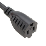 IEC C14 to USA NEMA 5-15R Cords: Multiple Lengths