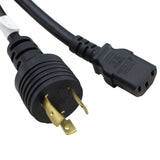 USA NEMA L5-20P to C13 Power Cord - 8 ft