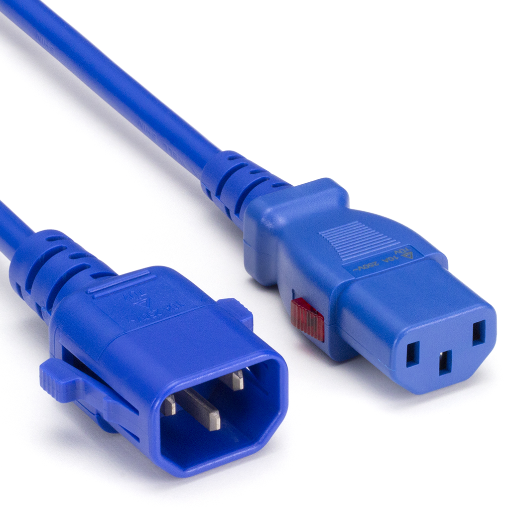 TwyLock® USA IEC C14 to C13 15A SJT Dual Locking Cords: Multiple