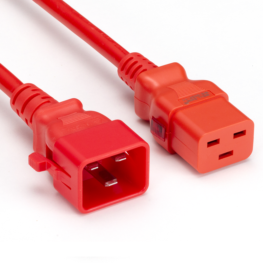 TwyLock® USA IEC C20 to C19 20A SJTW Dual Locking Cords: Multiple
