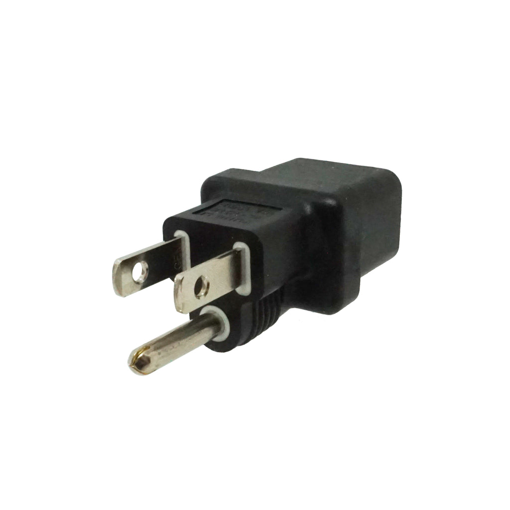 IEC C19 to NEMA 5-15P Plug Adapter