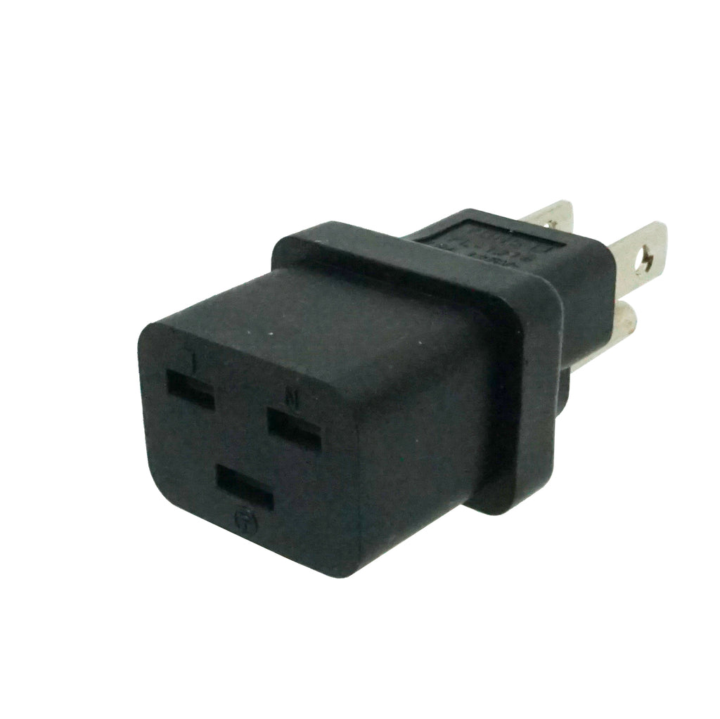 IEC C19 to NEMA 5-15P Plug Adapter