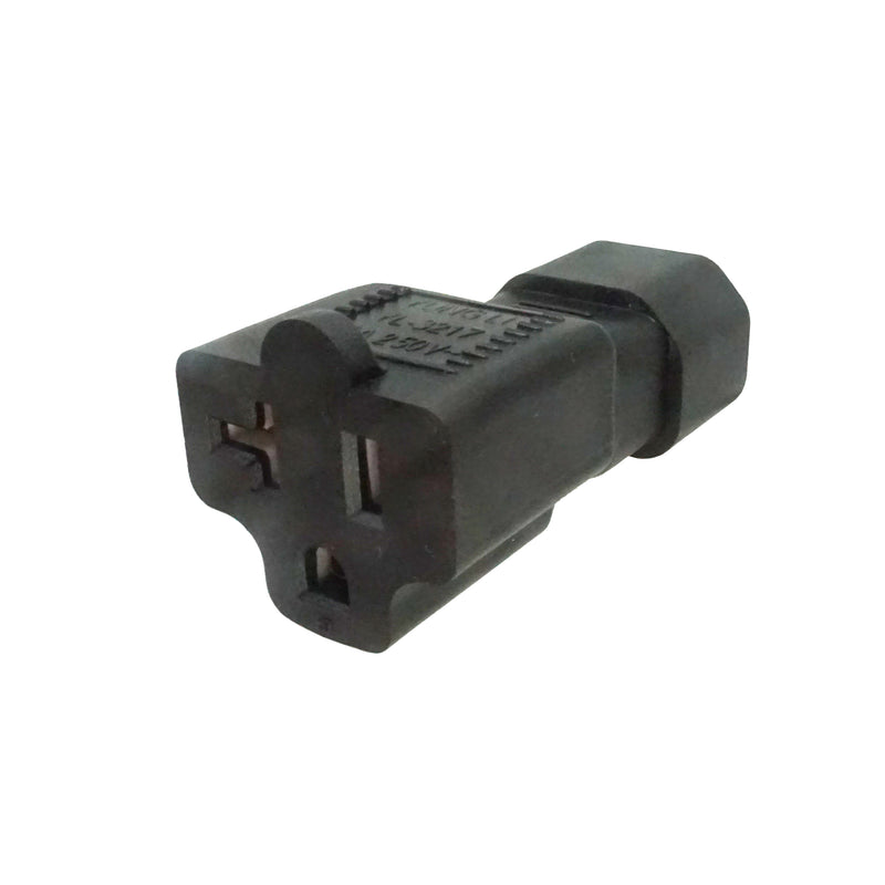 NEMA 5-20R to IEC C14 Plug Adapter