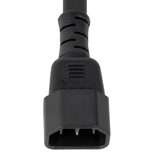C14 to Saf-D-Grid, 14/3 SJT 15A 250V: Multiple Lengths