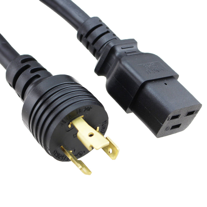 NEMA L6-20P to C19 Power Cord