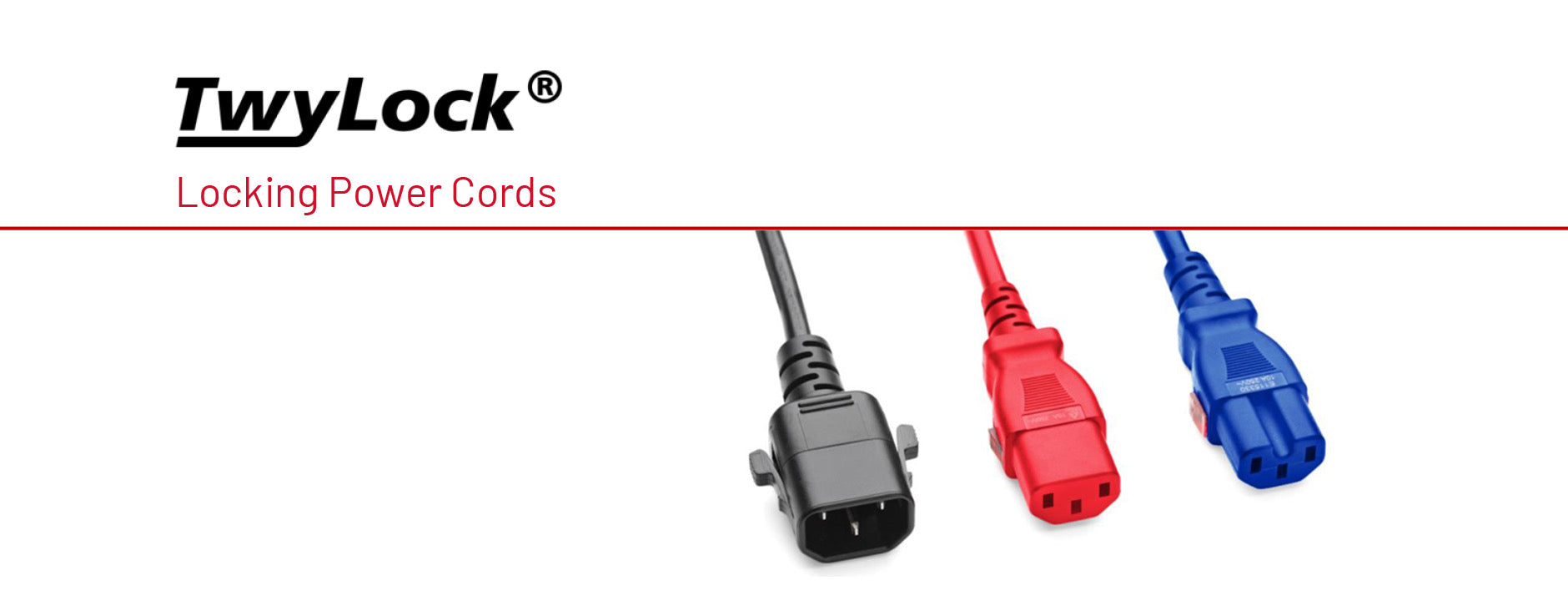 Twylock dual locking data center power cords