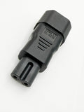 IEC C7 to IEC C14 Plug Adapter