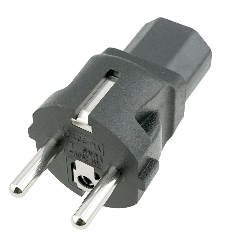 IEC C13 to Europe CEE7/7 Plug Adapter