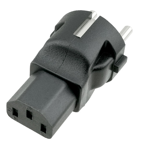 IEC C13 to Europe CEE7/7 Plug Adapter – SIGNAL+POWER