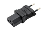 IEC C13 to Europe CEE7/16 Plug Adapter