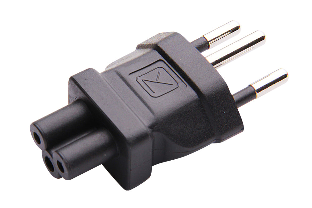 IEC C5 to Swiss SEV 1011 Plug Adapter 1758