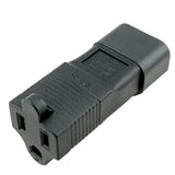 USA NEMA 5-15R to IEC C14 Plug Adapter