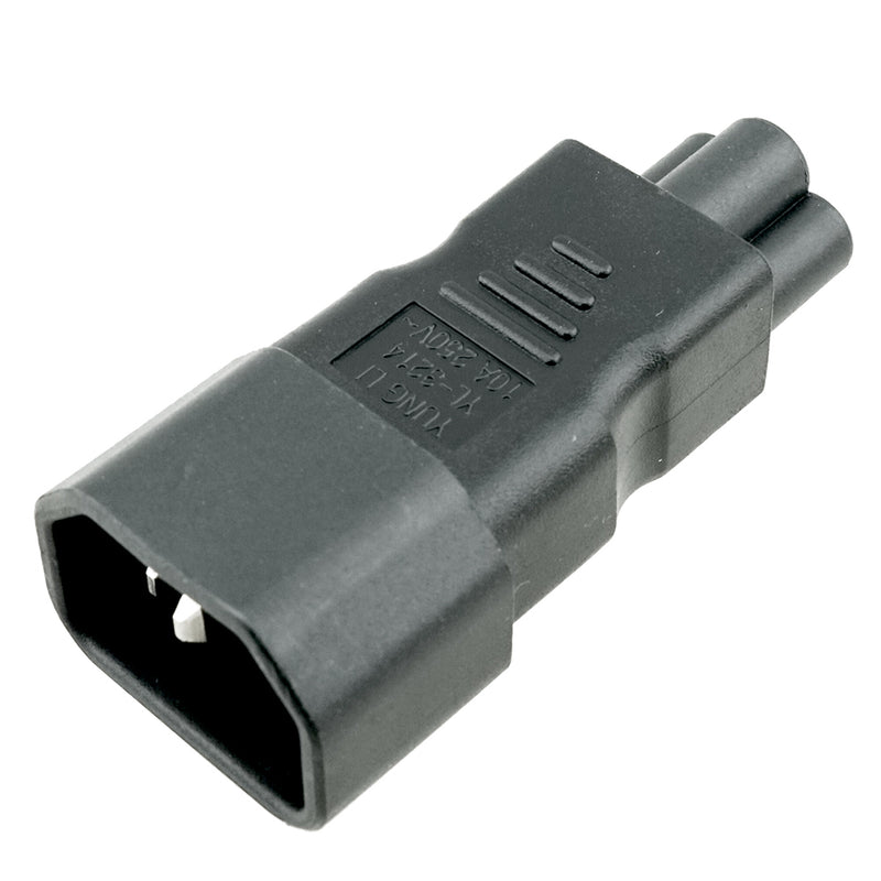 IEC C5 to IEC C14 Plug Adapter
