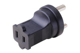 USA NEMA 1-15R to South Africa SANS 164-3 Plug Adapter