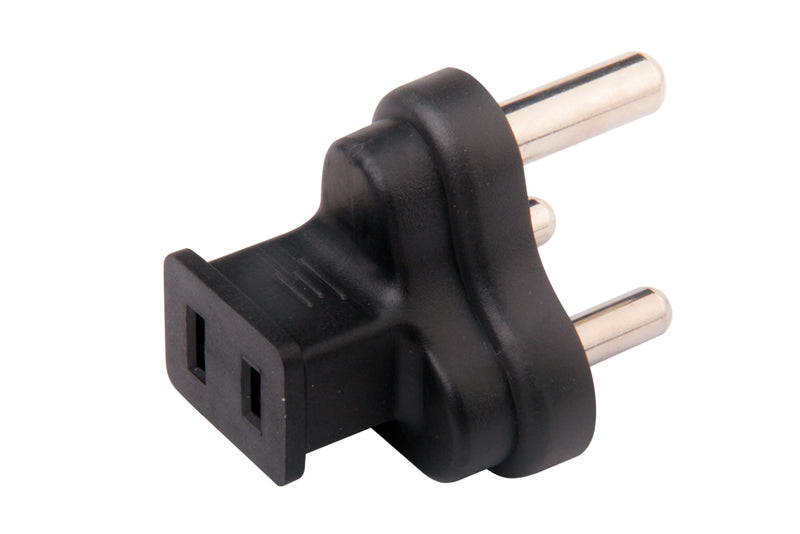 USA NEMA 1-15R to India IS1293 Plug Adapter