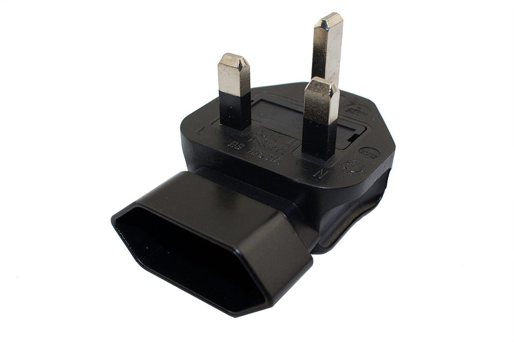 Europe Angled CEE7/16 to UK BS1363 Plug Adapter – SIGNAL+POWER