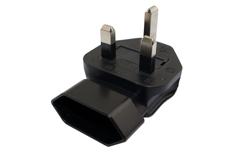 Europe Angled CEE7/16 to UK BS1363 Plug Adapter 8510