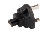 IEC C5 to UK BS1363 Plug Adapter