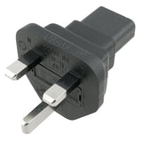 IEC C13 to UK BS1363 Plug Adapter