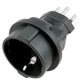 Europe CEE7/7 to Swiss SEV 1011 Plug Adapter