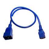 IEC C20 to C13 10A Cords: Multiple Colors + Lengths