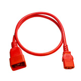 IEC C20 to C13 10A Cords: Multiple Colors + Lengths