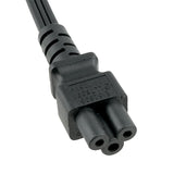 USA NEMA 5-15P to C5 Flat Wire Power Cord: Multiple Lengths