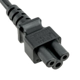 USA NEMA 5-15P to C5 Round Wire Power Cord - 6 ft