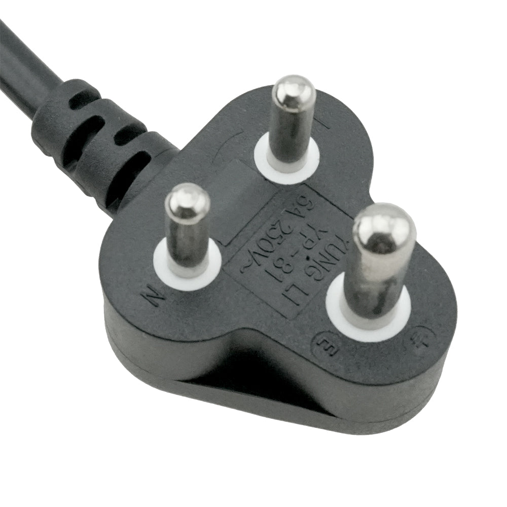 South Africa SANS 164-3 to C13 Power Cord – SIGNAL+POWER