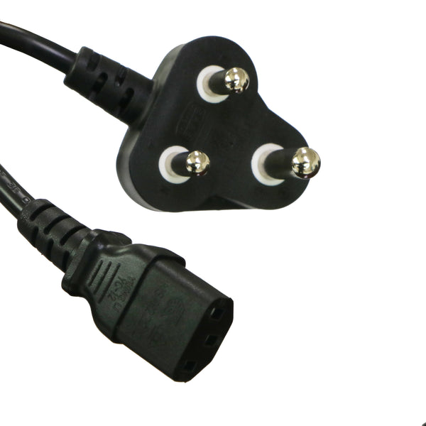 South Africa SANS 164-1 to C13 Power Cord – SIGNAL+POWER