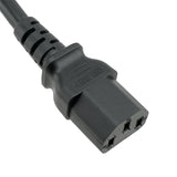 USA NEMA 5-15P to C13 SJT Power Cord - 6 ft