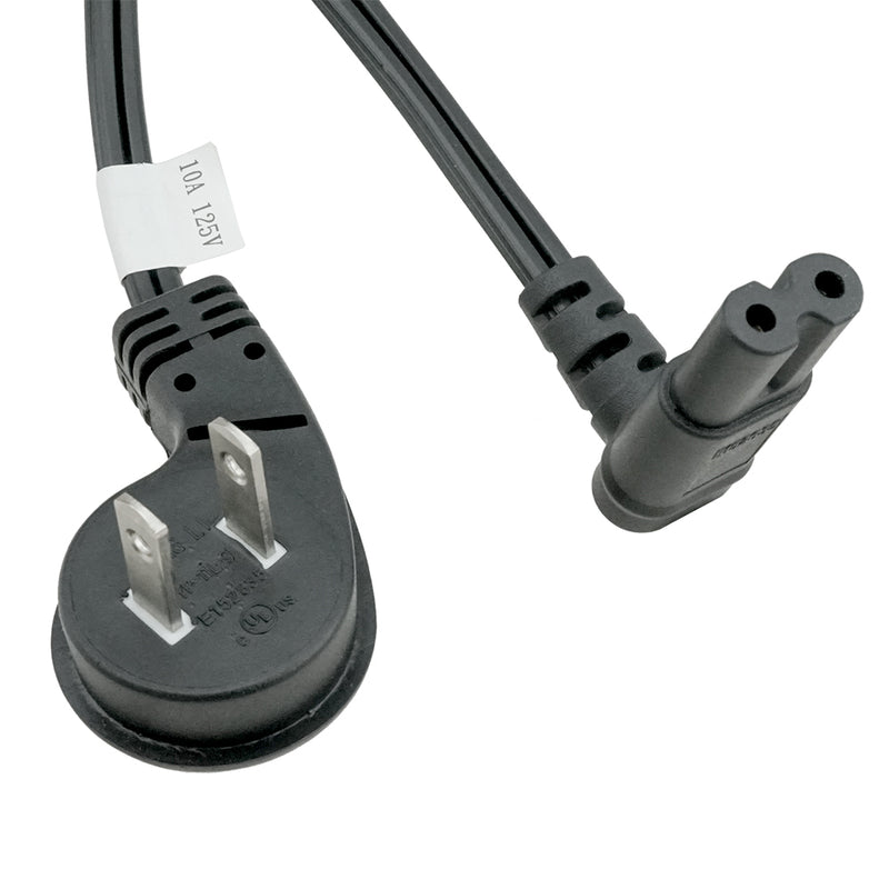 Angled 1-15p to Angled C7 Power Cord