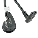 Angled 1-15p to Angled C7 Power Cord - 6 ft