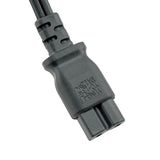 Polarized Angled 1-15P to Polarized C7 Power Cord - 6 ft