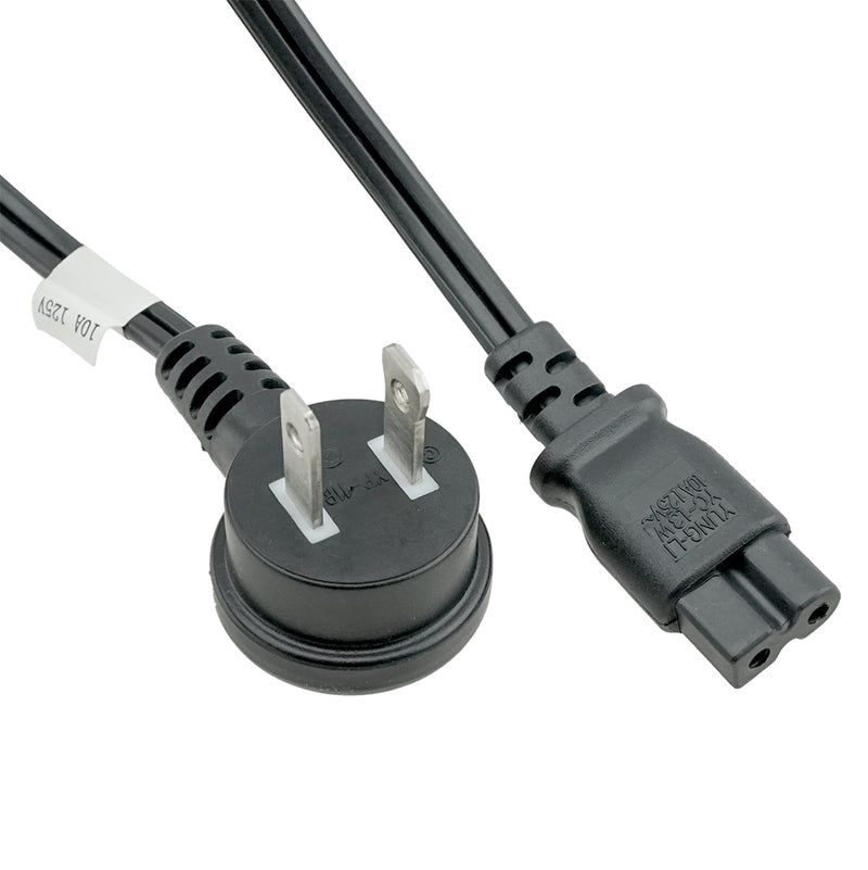 Polarized Angled 1-15P to Polarized C7 Power Cord