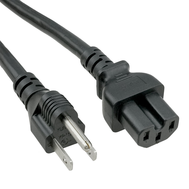 NEMA 5-15P to C15 Power Cord
